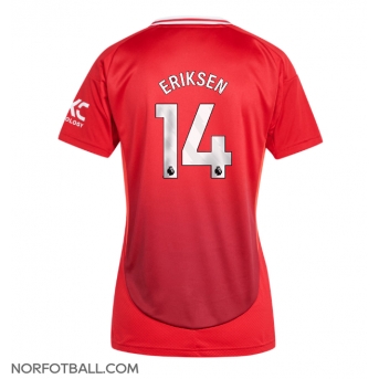 Billige Fotballdrakt Manchester United Christian Eriksen #14 Replika Hjemmedrakt Dame 2024-25 Kortermet